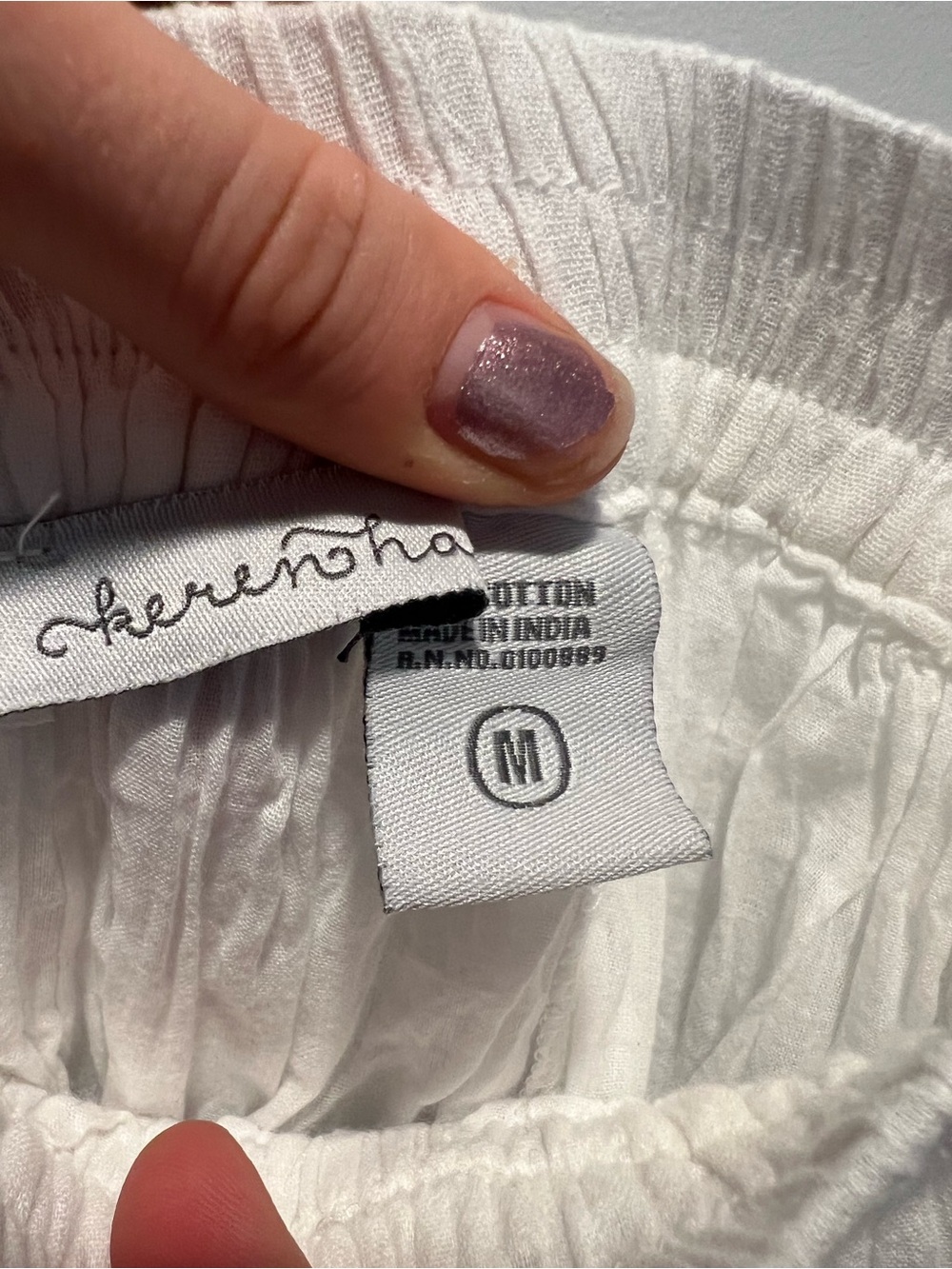 White Tiered Maxi Skirt - Lightweight - Picture 5 of 5